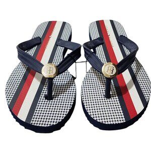 Tommy Hilfiger Women's Flip‎ Flop Rubber Sandals Navy Size 6